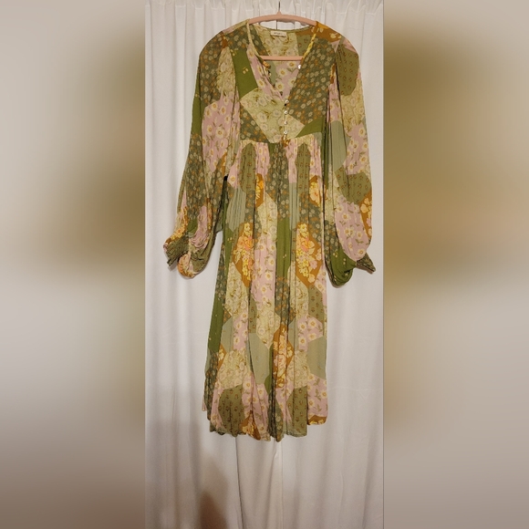 ISO navy jasmine skirt / UFT Freda Boho Midi. Medium - Picture 2 of 6